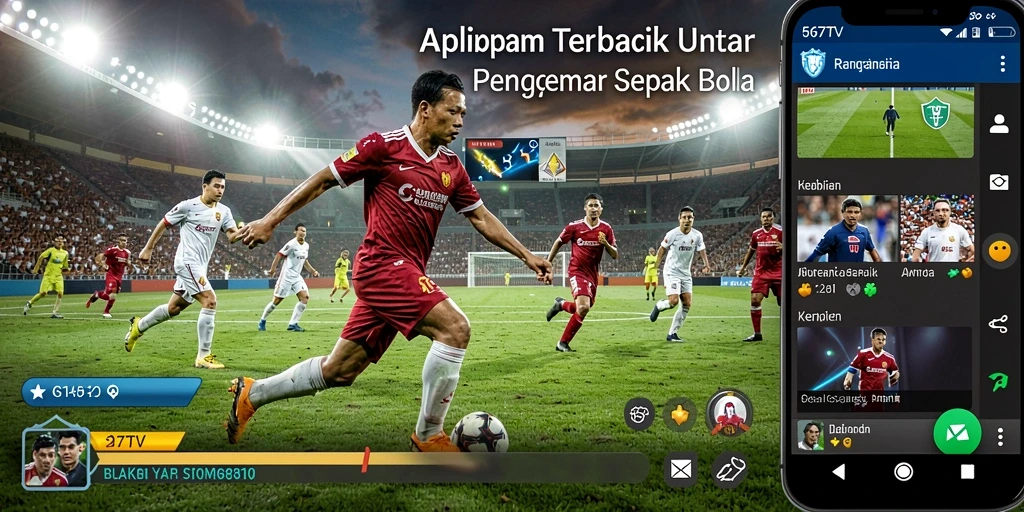 Tampilan gameplay menarik dari aplikasi 567TV untuk penggemar sepak bola.