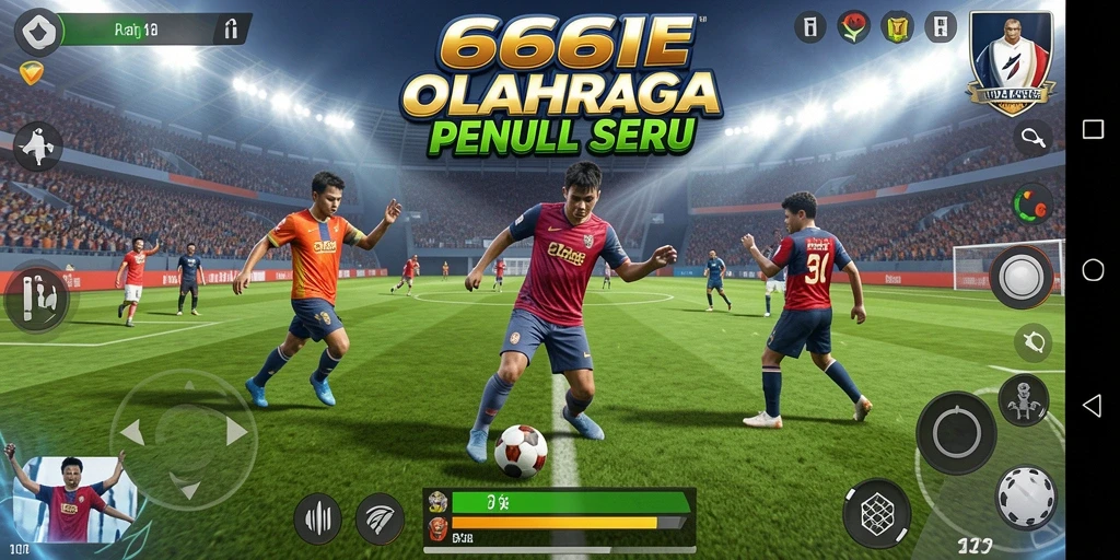 Tampilan gameplay seru dalam 666I dengan aksi olahraga yang mendebarkan.