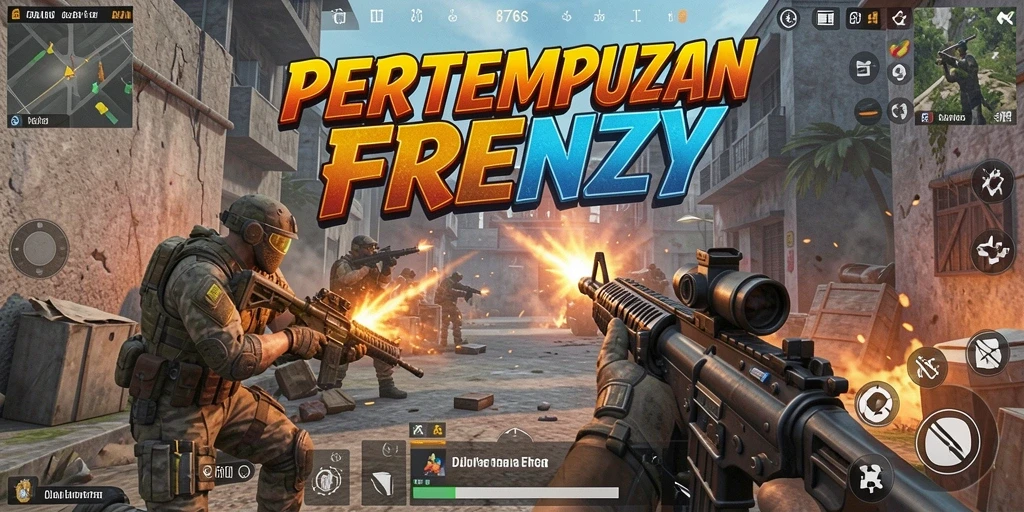 Screenshot menampilkan gameplay intens dan aksi nyata di 8768.