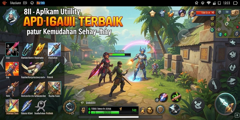 Tampilan antarmuka utama aplikasi 8II yang intuitif dan menarik.