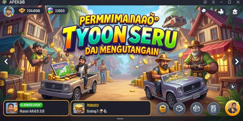 Screenshot utama APEK88 menampilkan pengalaman seru dalam permainan Tycoon.
