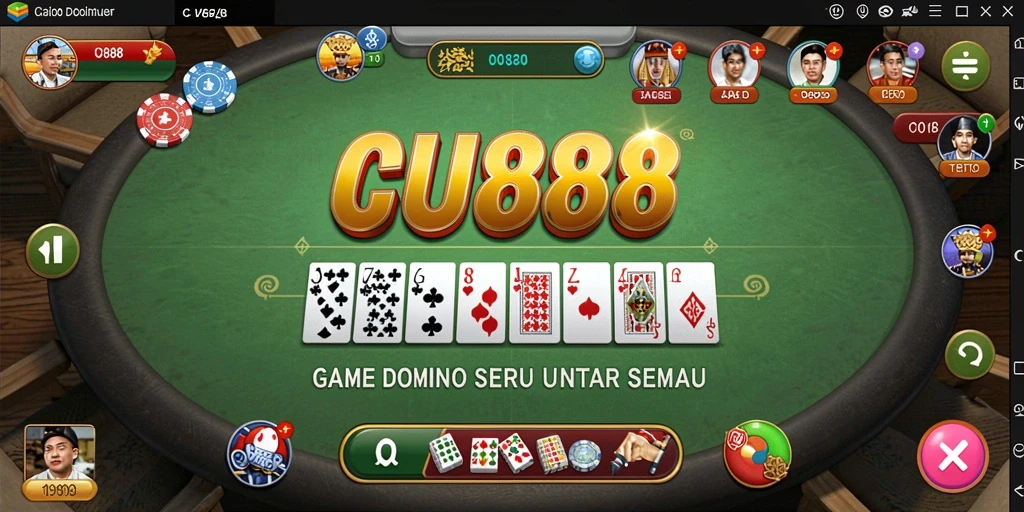 Tampilan gameplay cucok untuk bermain Domino seru bersama teman.
