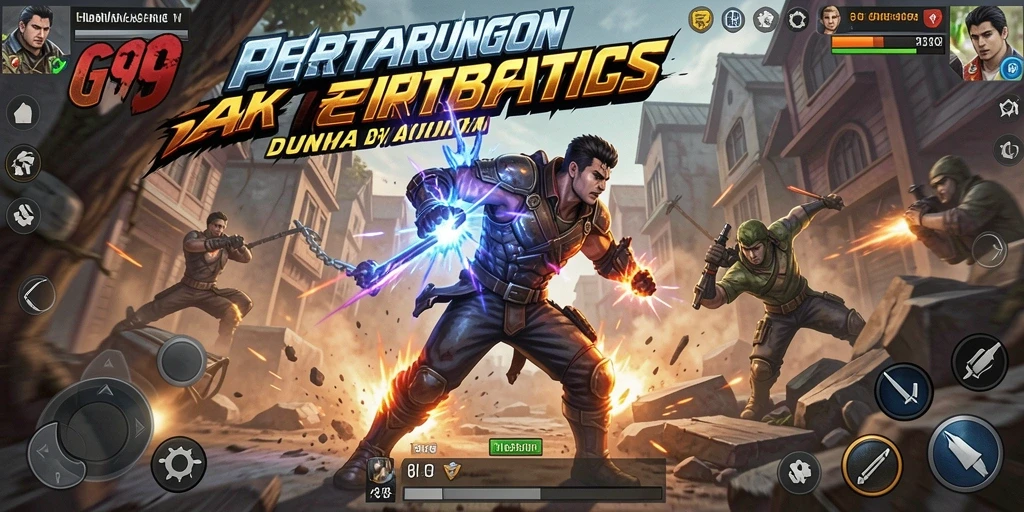 Gameplay GG99 yang penuh aksi dan dinamika seru.