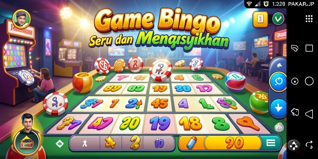 Tampilan gameplay Bingo PAKARJP yang seru dan interaktif.
