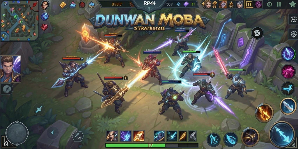 Tangkapan layar gameplay RR44 yang menampilkan pertarungan epik antar tim.