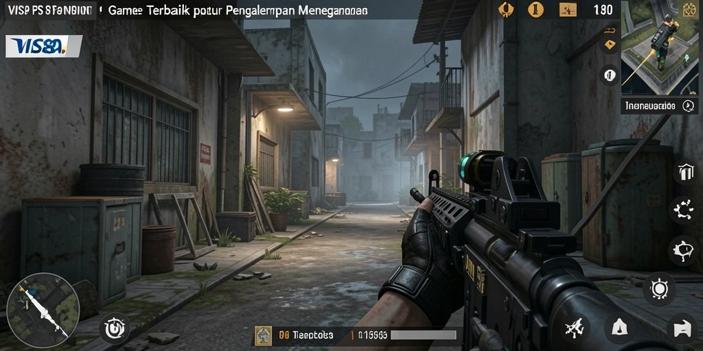Tangkapan layar utama <strong>VISA89</strong> menampilkan aksi intens dalam pertempuran FPS.