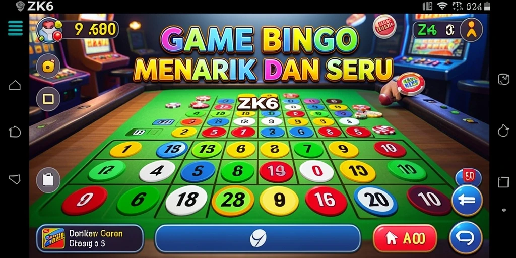Tampilan screenshot game Bingo ZK6 yang menarik dan seru.